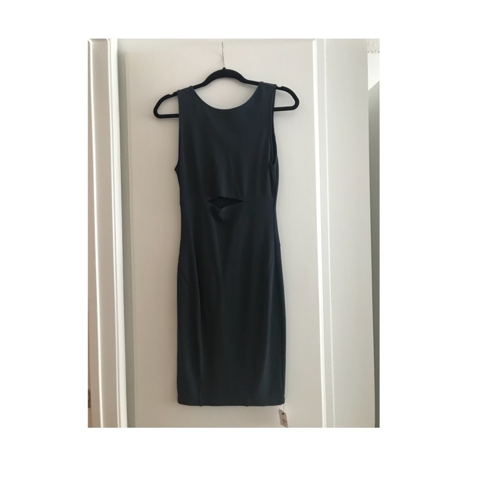 Blue Helmet Lang dress